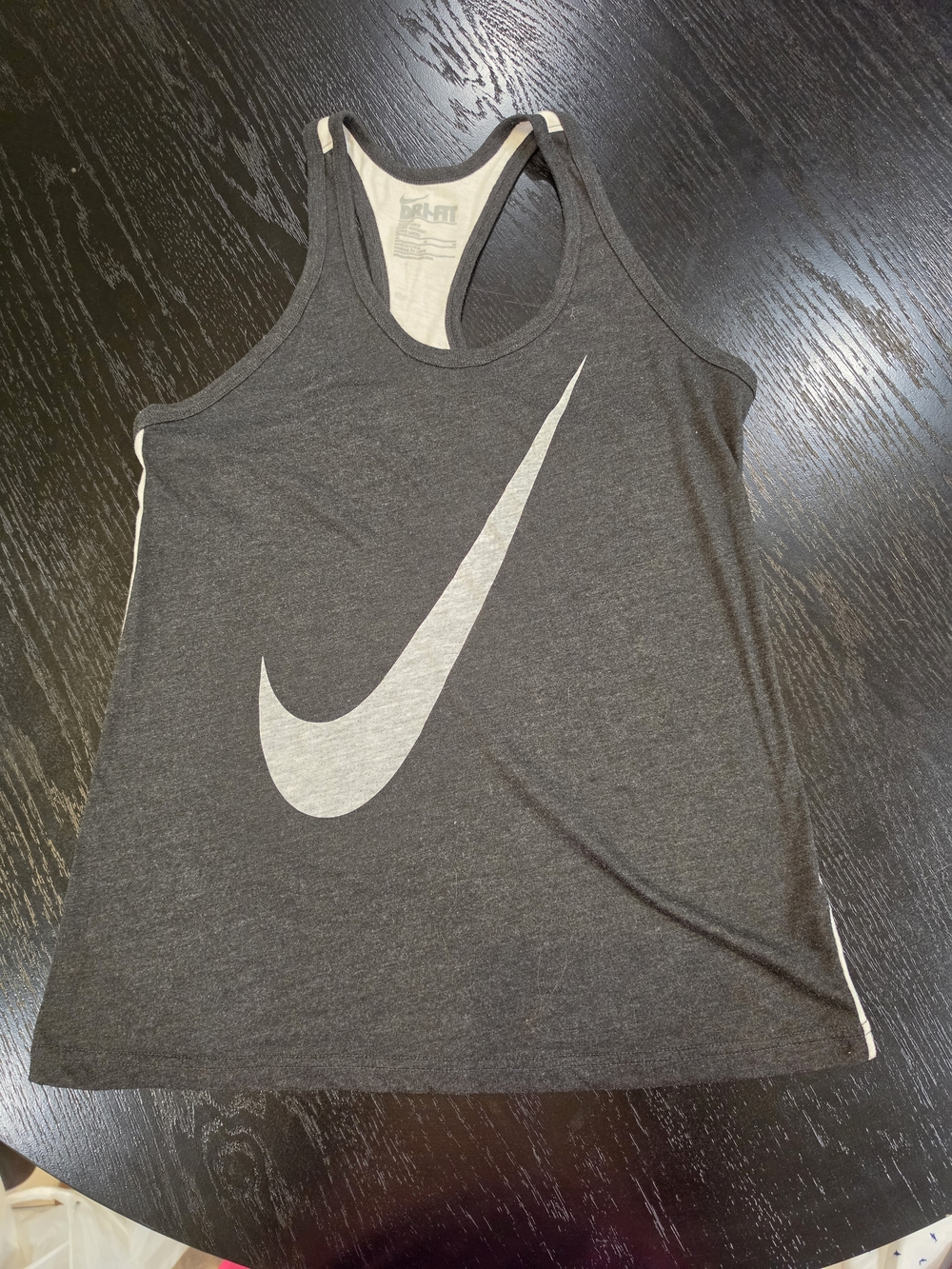 Nike Gray Tank Top with White Swoosh